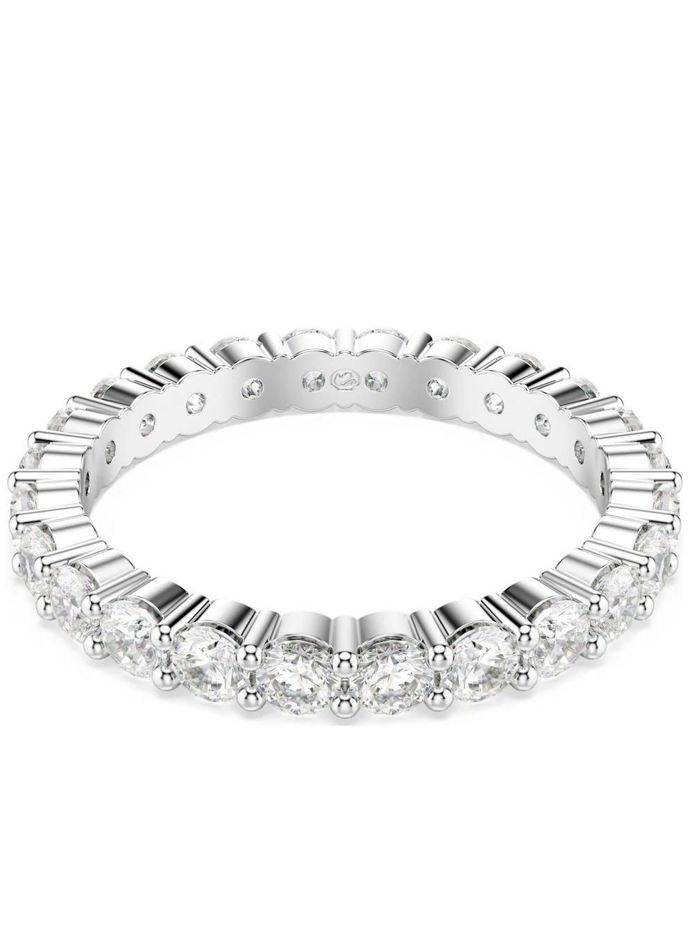 Matrix Vittore Wide Crystal Silver Ring - Image 1