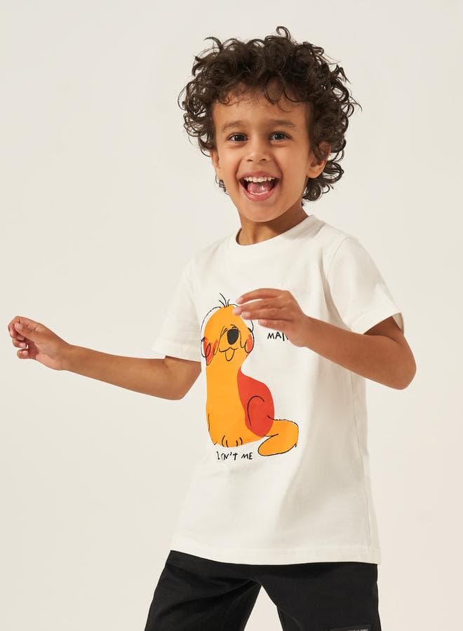 Styli Graphic Print Boys Short Sleeve T-Shirt 2112113824 - Image 1