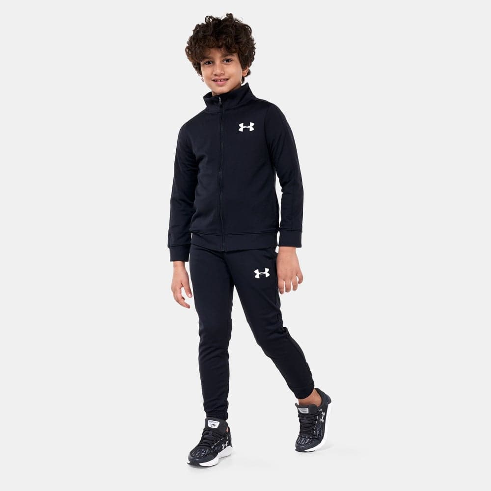 Kids' UA Knit Tracksuit Black Training Set - Image 1