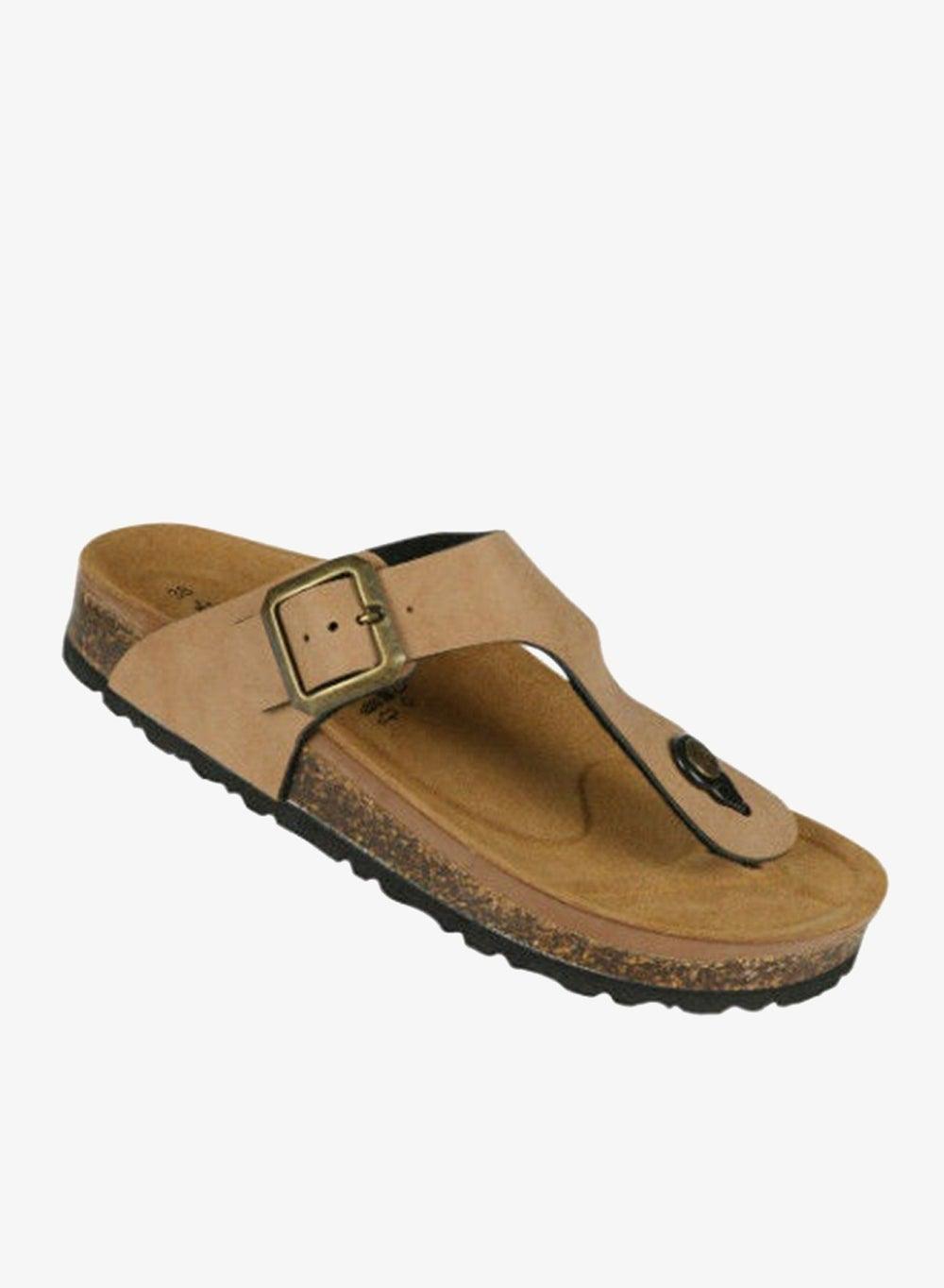 Biochic Cognac Slim Thong Sandals 012-446 - Image 1