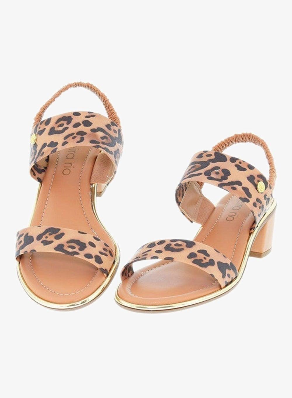 Nude Slingback Flat Sandals with Buckle Strap - Image 1
