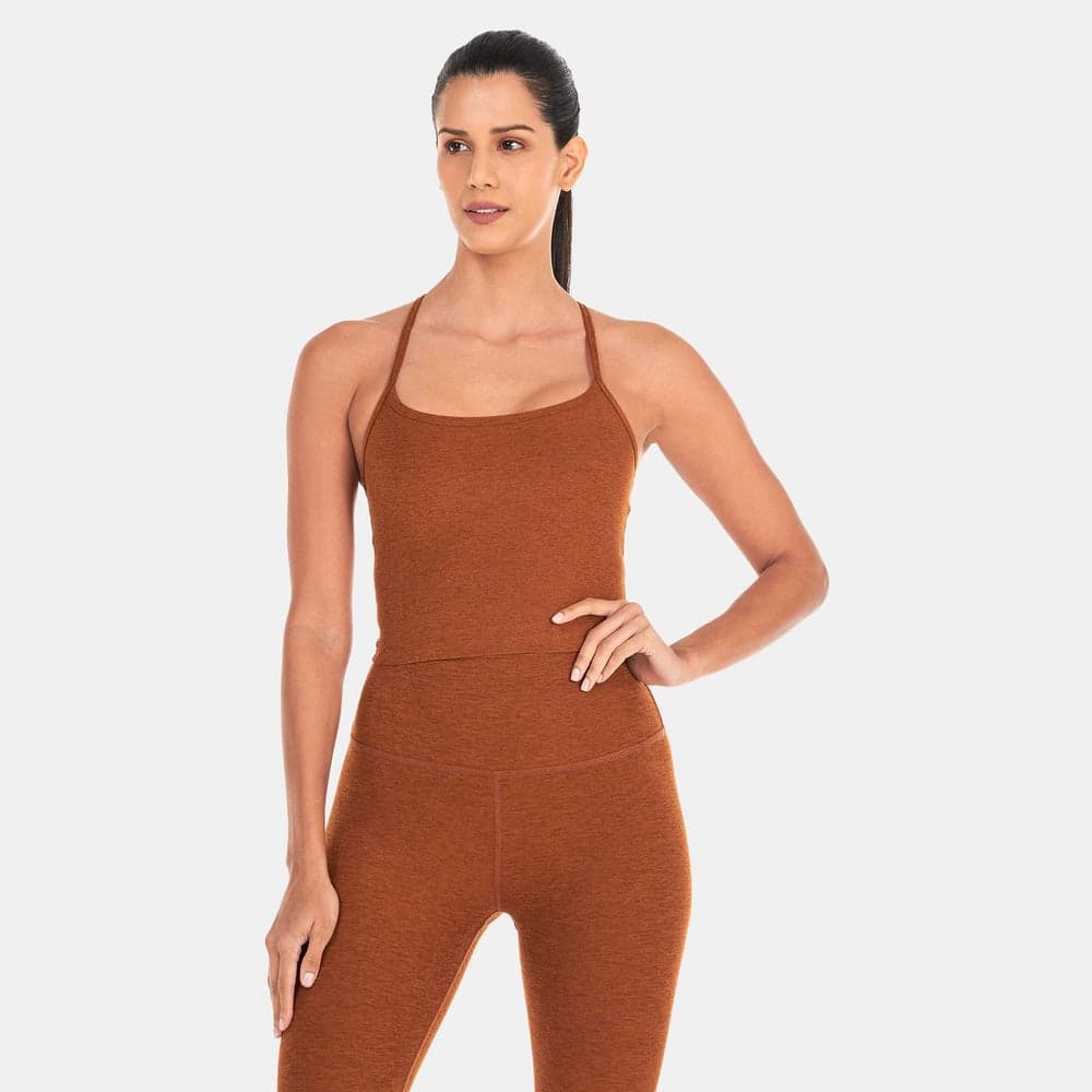 Spacedye Slim Racerback Cropped Tank Top Women’s Training - Image 1