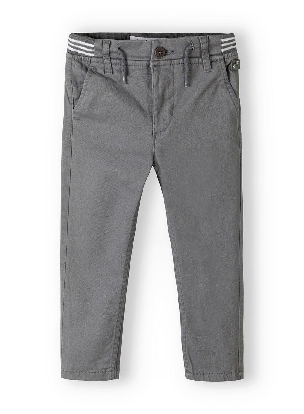 Boys Grey Pull-On Chino Pants - Image 1