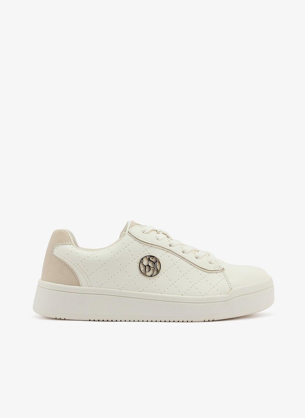 Pena Glb 5Pr Women’s White Low-Top Sneakers - Image 1