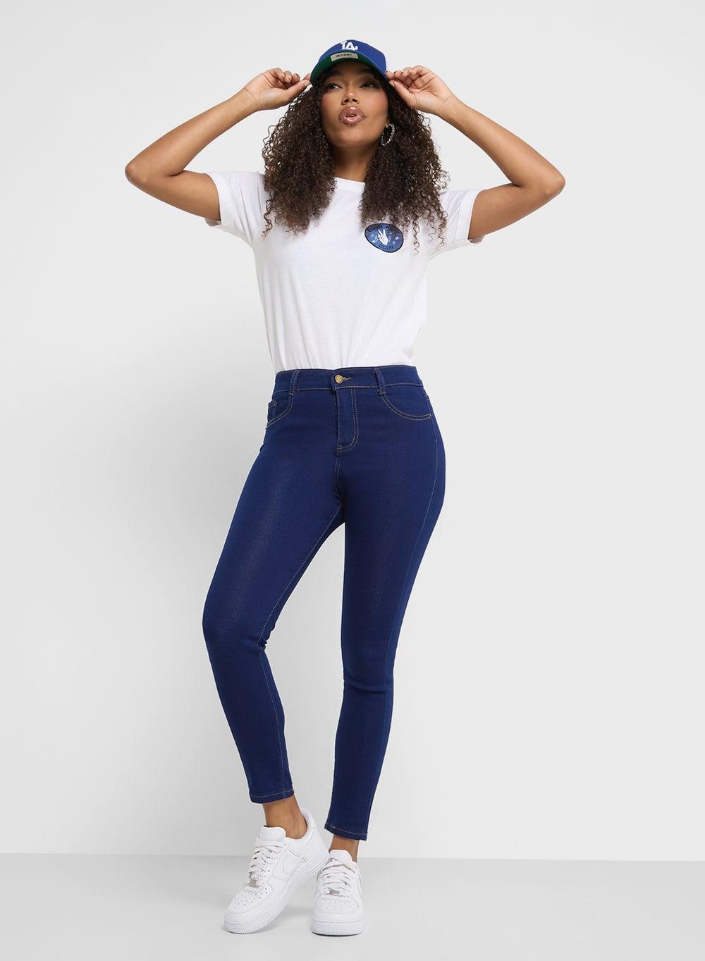 High Rise Skinny Fit Jeans 2409715 Blue - Image 1
