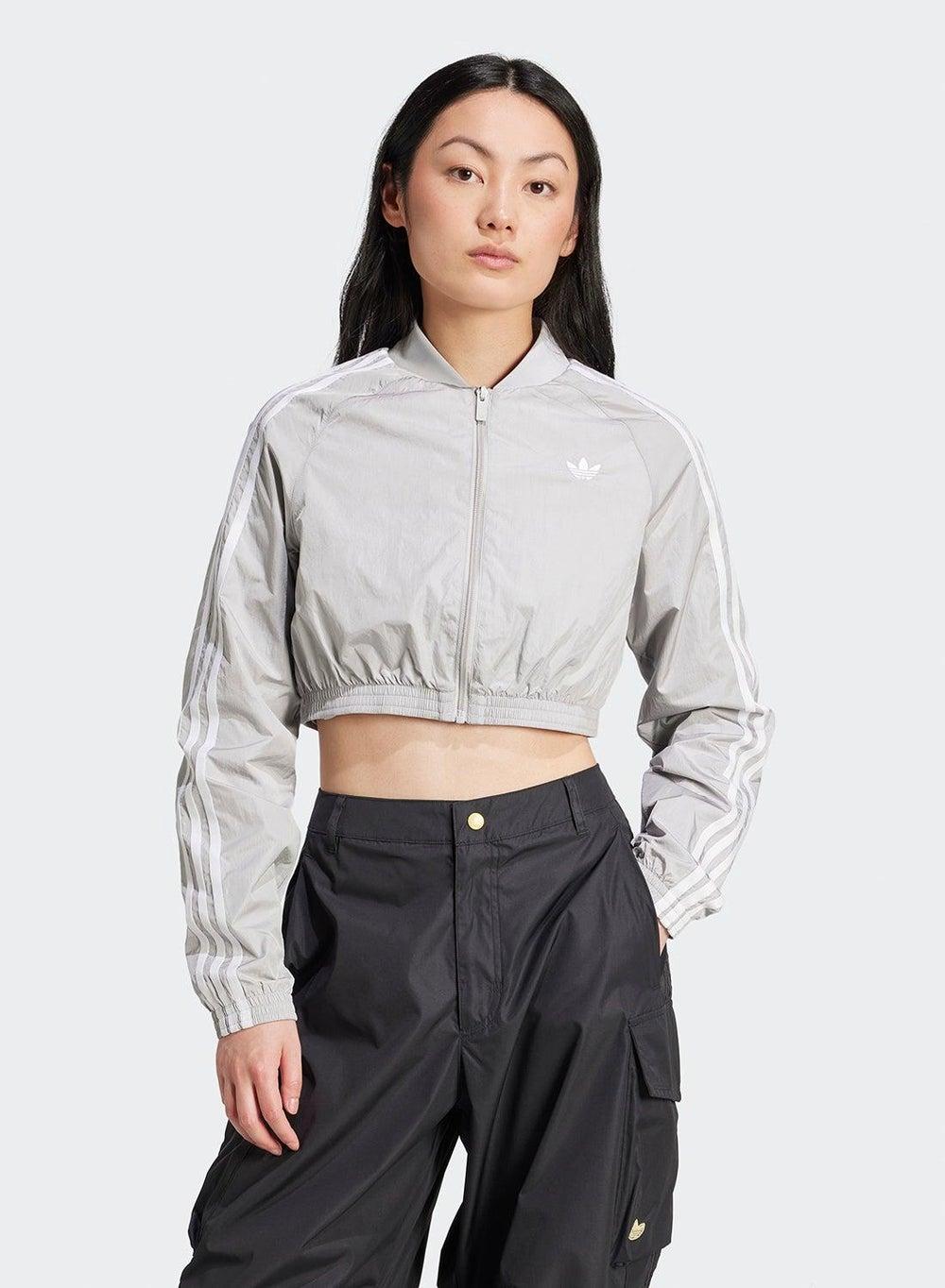 Adicolor Teamgeist Cropped Track Top Grey - Image 1
