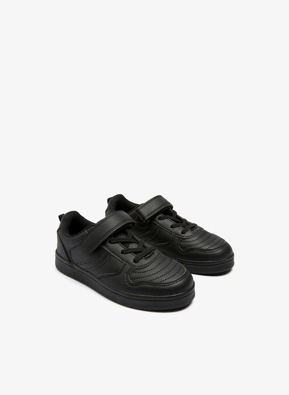 Boys Black Baseball School Trainers - Image 1