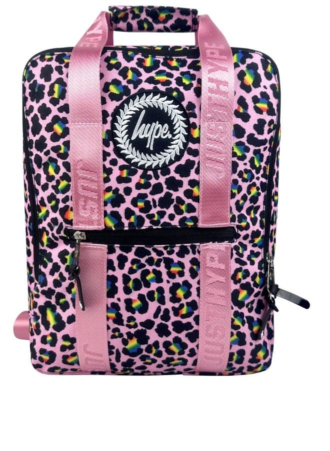 Boxy Backpack - Pink Disco Leopard - Image 1