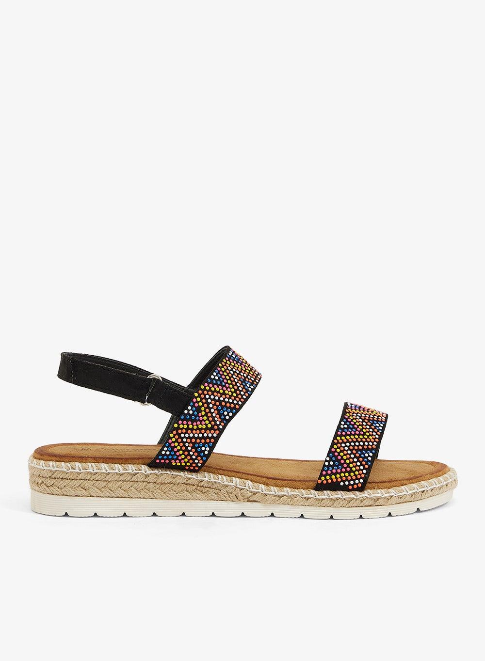 Black Wedge Platform Sandal F10806Af1 - Image 1