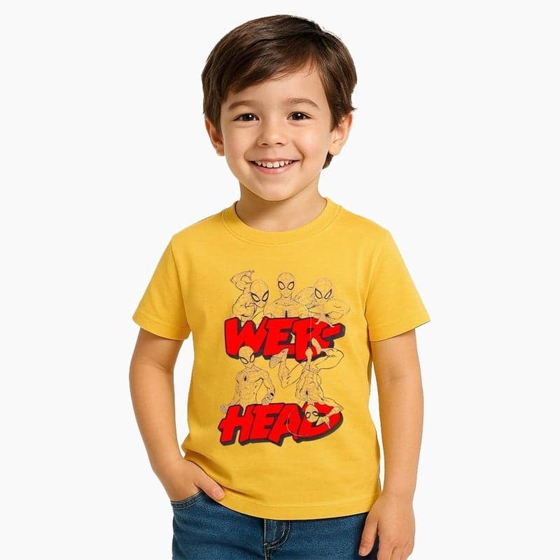 Marvel Spider-Man Web Head Boys Cotton T-Shirt - Image 1