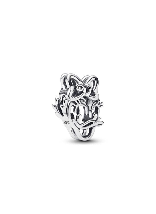 Disney Daisy Duck Sterling Silver Openwork Charm - Image 1