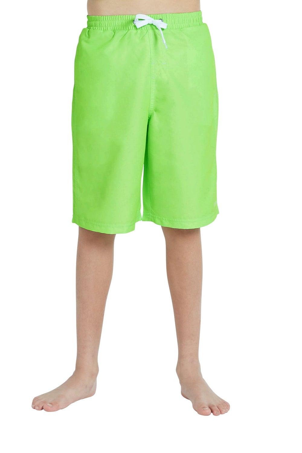 COEGA Boys Youth Swim Boardshorts Nero Green Tie Dye - Image 1