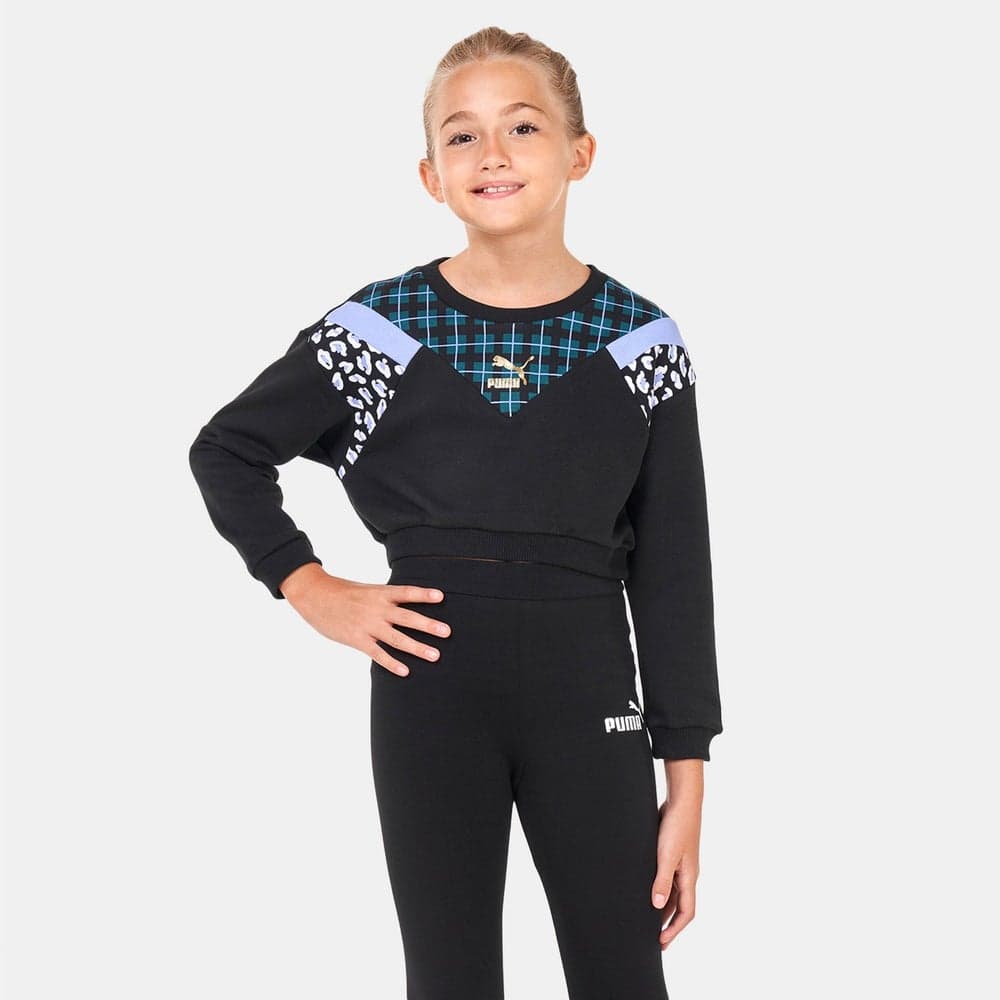Kids' Classics '90s Prep Sweatshirt Black - Image 1