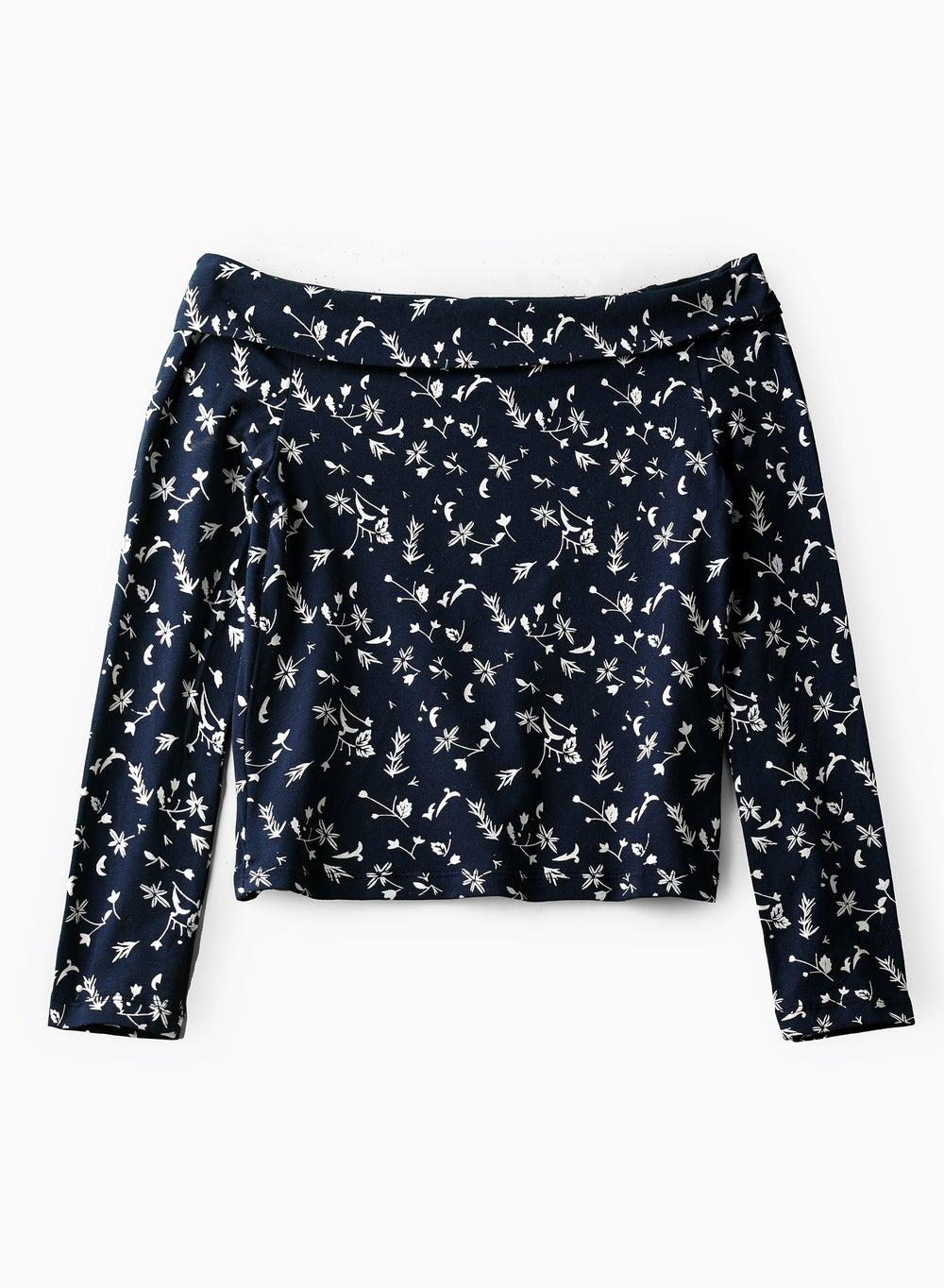 Girls' Floral Off-Shoulder Crop Top Rtng183 - Image 1