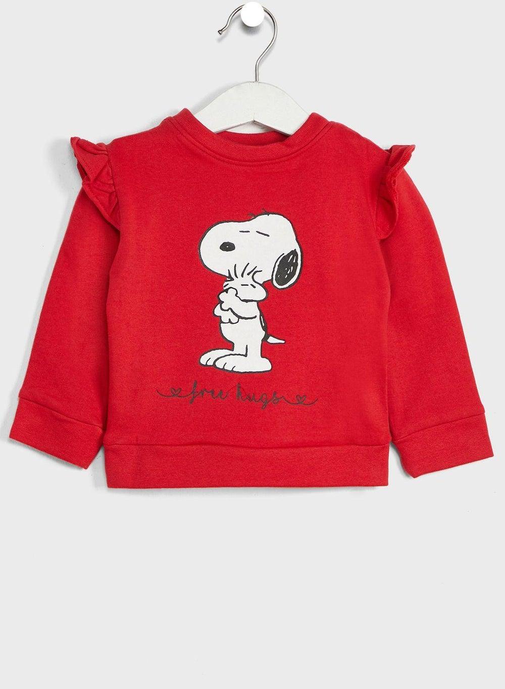 Infant Snoopy Cotton Sweatshirt - Image 1