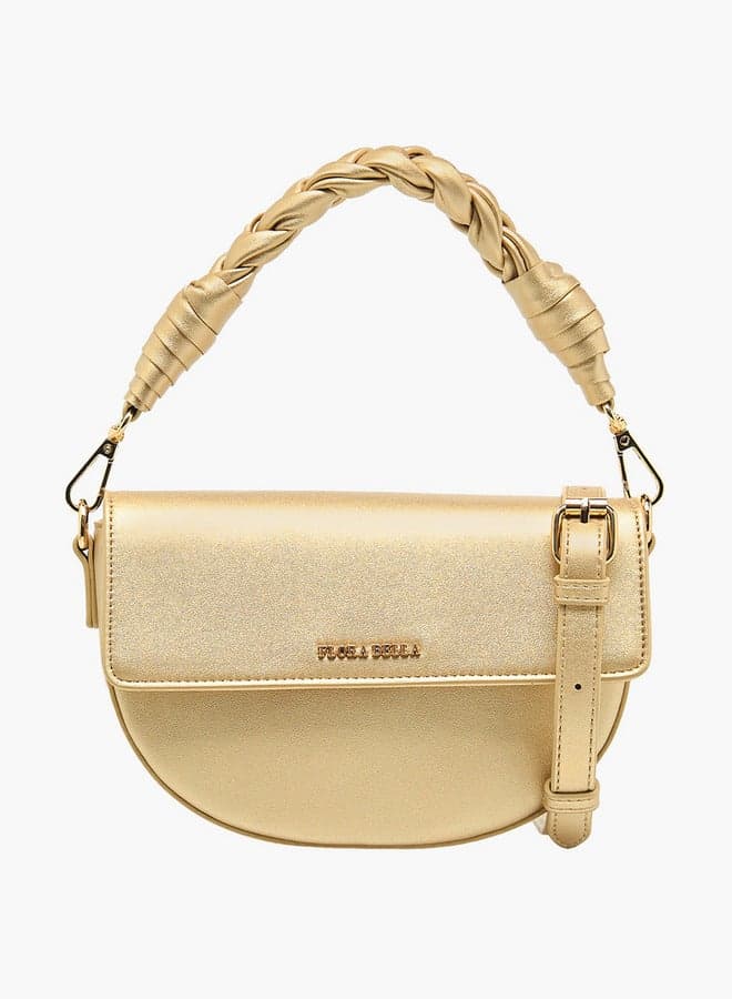 Smt5314 K Onx Gold Structured Crossbody Satchel - Image 1