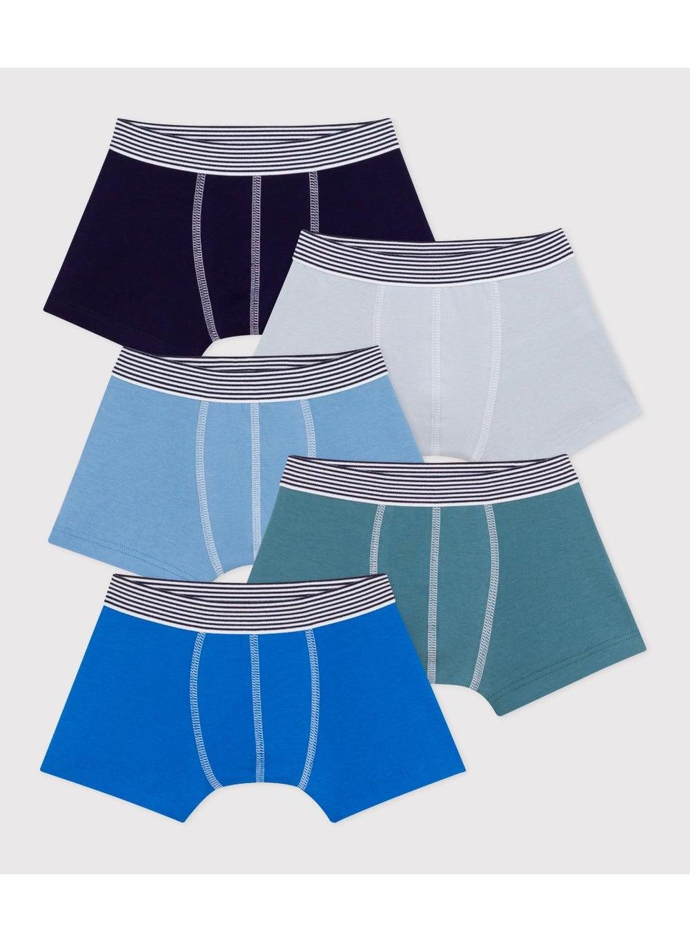 Boys Cotton Boxer Pack – 5 Classic Fit Pairs - Image 1