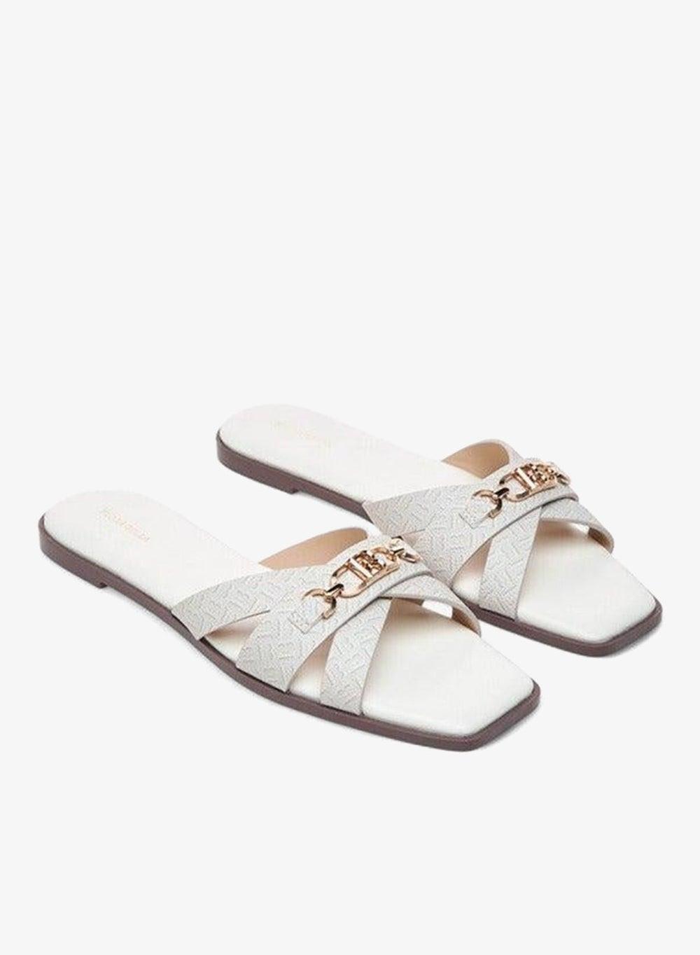 Flora Bella Monogram Cross Strap Flat Sandals R25Aw00482 - Image 1