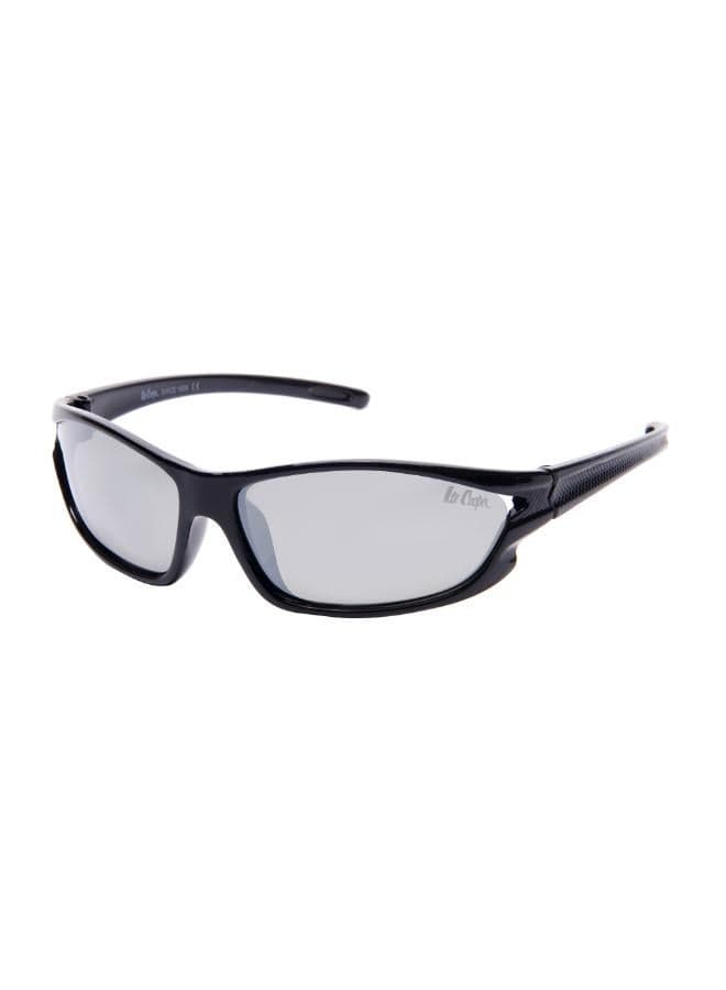 Polarized Black Frame Silver Mirror Sunglasses 56mm LCK101C01 - Image 1