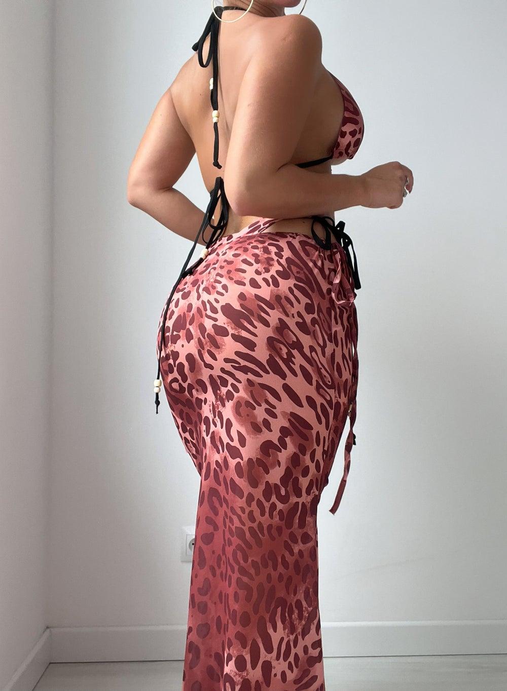 Cheetah Two-Piece Animal Print Bikini Set - Image 1