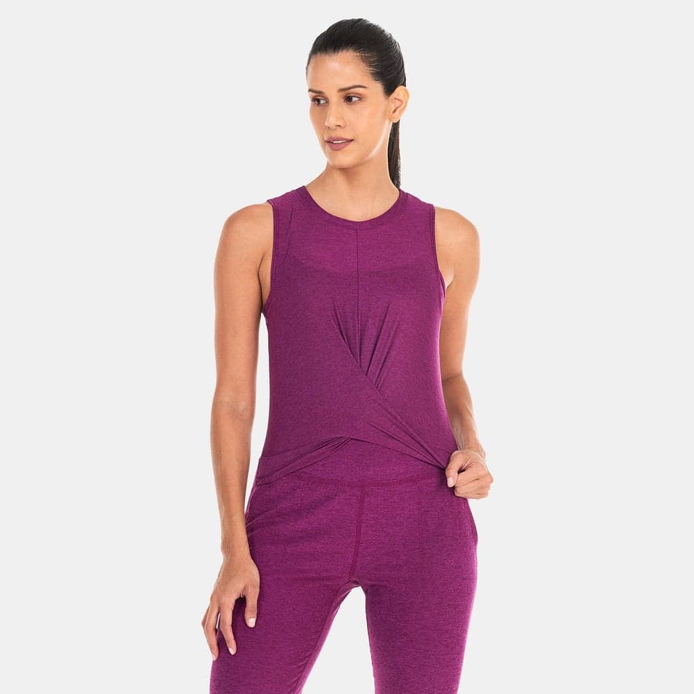 Featherweight Intersect Cropped Tank Top Purple - Image 1