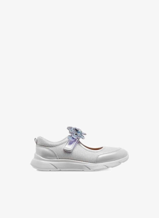 Girls Floral Mary Jane Shoes 1749F0144Bwhite White - Image 1