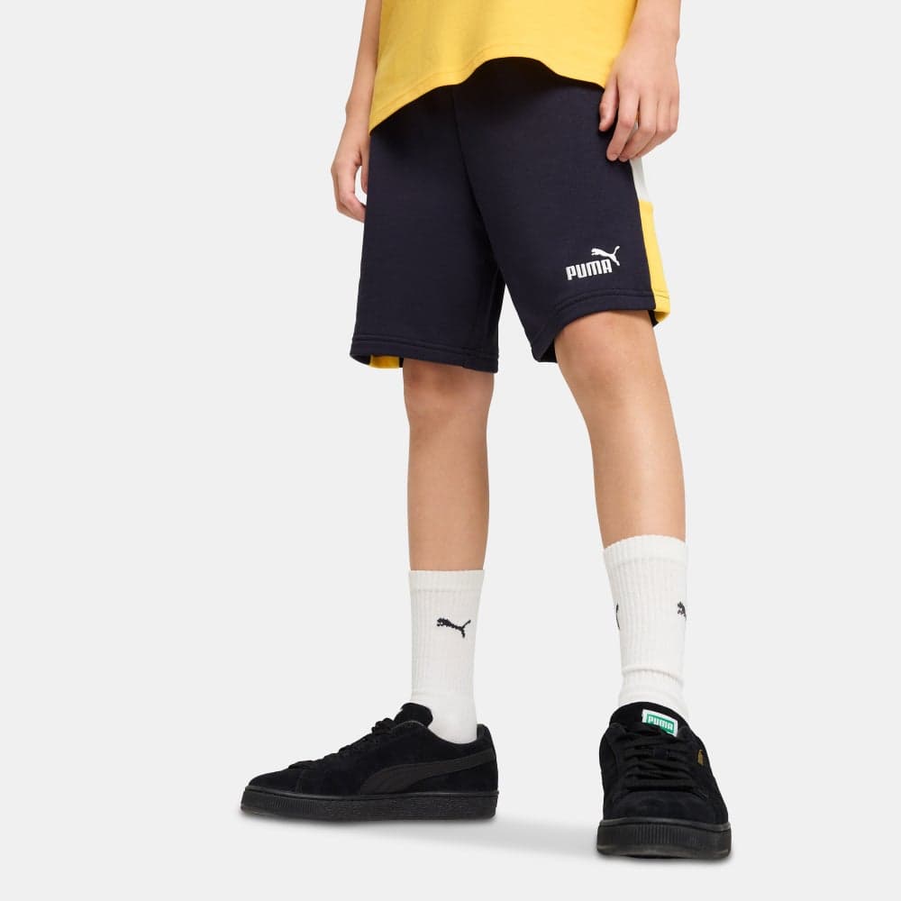 PUMA Kids' Essentials Block Shorts Blue - Image 1