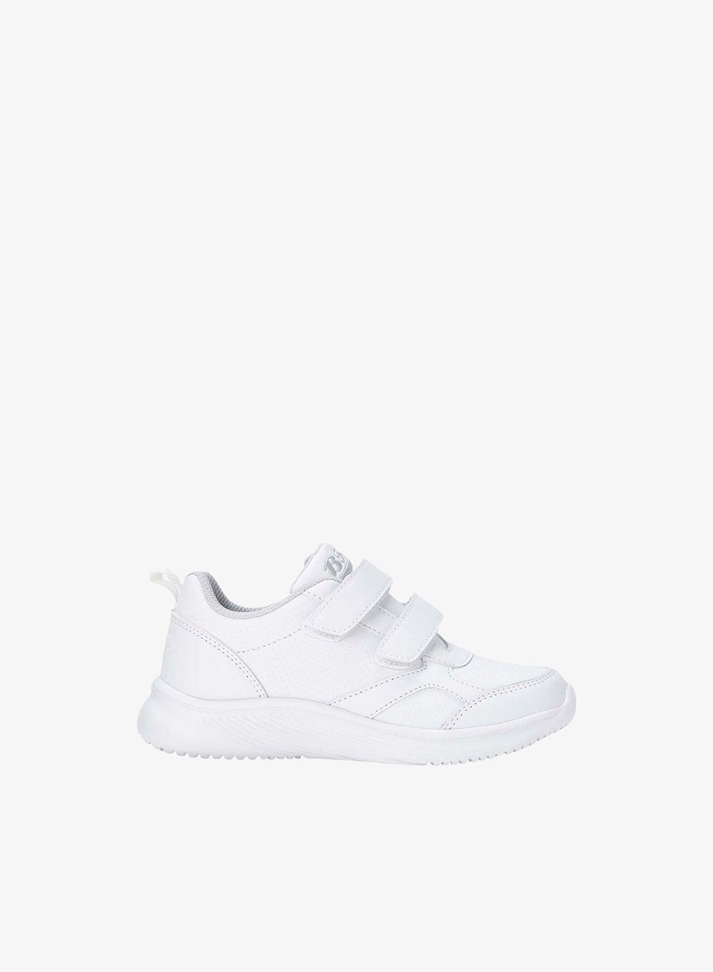 Casual Flat Strap Sneakers – White Everyday Comfort - Image 1