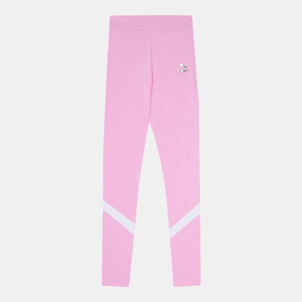 Kids' Classics 90's Prep Leggings – Pink Skinny Fit - Image 1