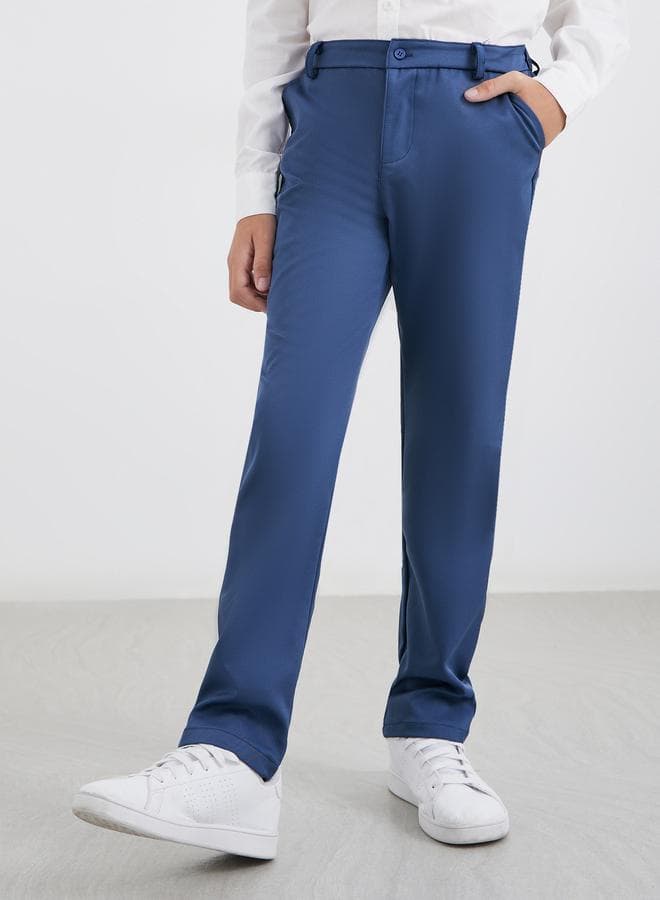 Teen Boys Straight Fit School Uniform Pants - Image 1