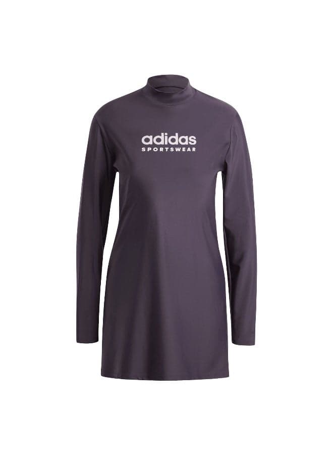 Adidas Padded Full Cover Swimwear Set Fcw Ls Purple - Image 1