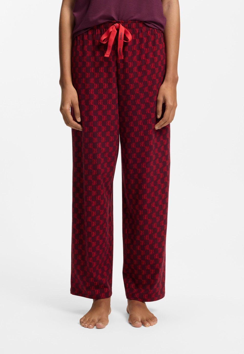 HUGO Stretch-Jersey Printed Pyjama Bottoms 50556937641 - Image 1