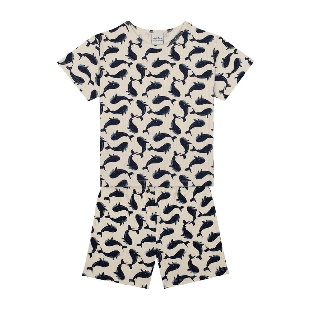 Whale Print Organic Cotton Pyjamas Set - Image 1