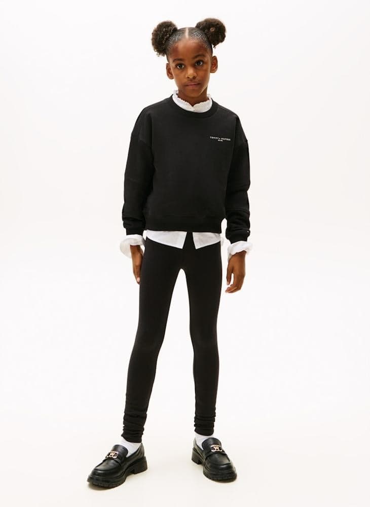 Tommy Hilfiger Girls Logo Leggings Set Black - Image 1