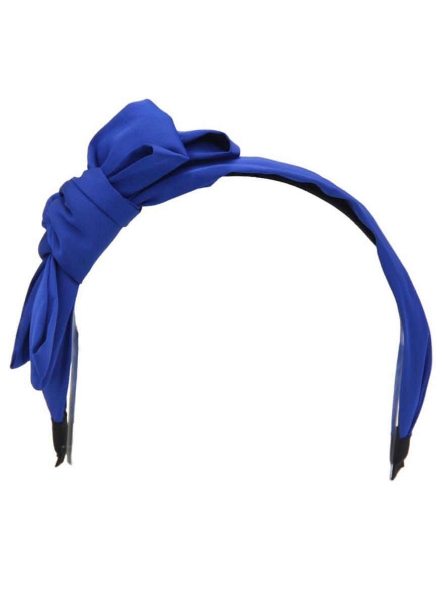 Royal Blue Girls Headband with Crystal Detail - Image 1