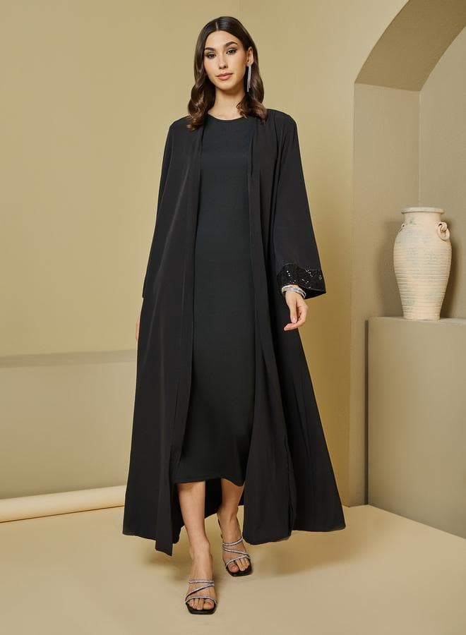 Off White Plus Size Embellished Knit Maxi Dress 7010325424 - Image 1
