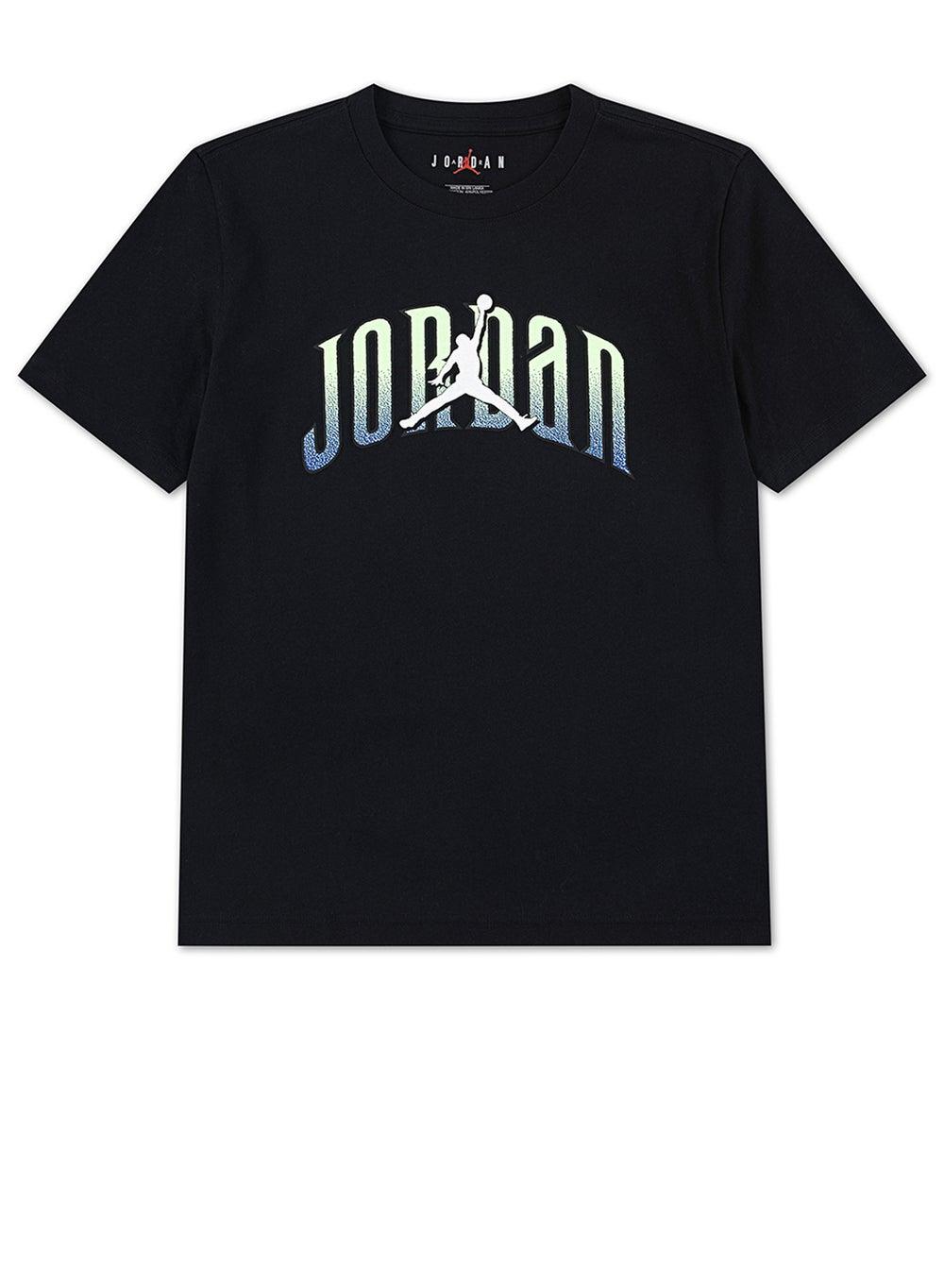 JDB JM GLOBAL ARCH SS TEE Black Logo Tee - Image 1