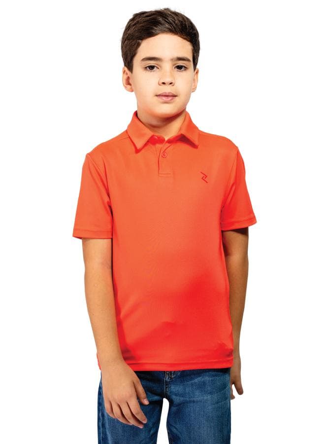 Boys Red Ivy Performance Polo T-Shirt - Image 1