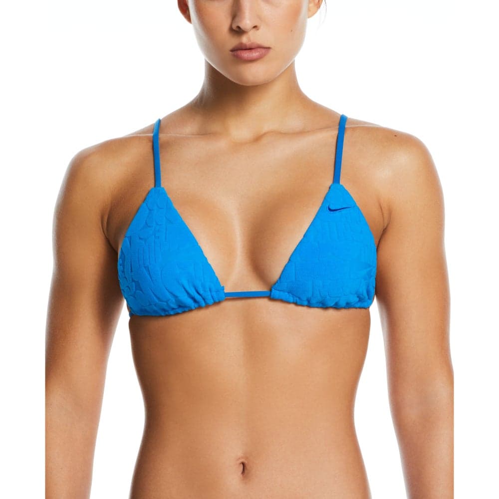 Retro Flow Women's Blue Bikini Top - Image 1