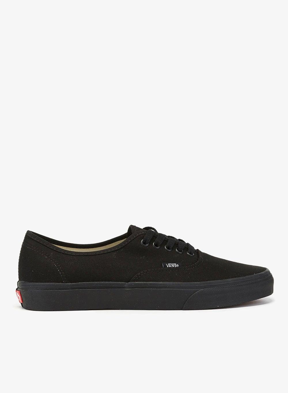 Vans Authentic Black Canvas Unisex Low-Top Sneakers - Image 1