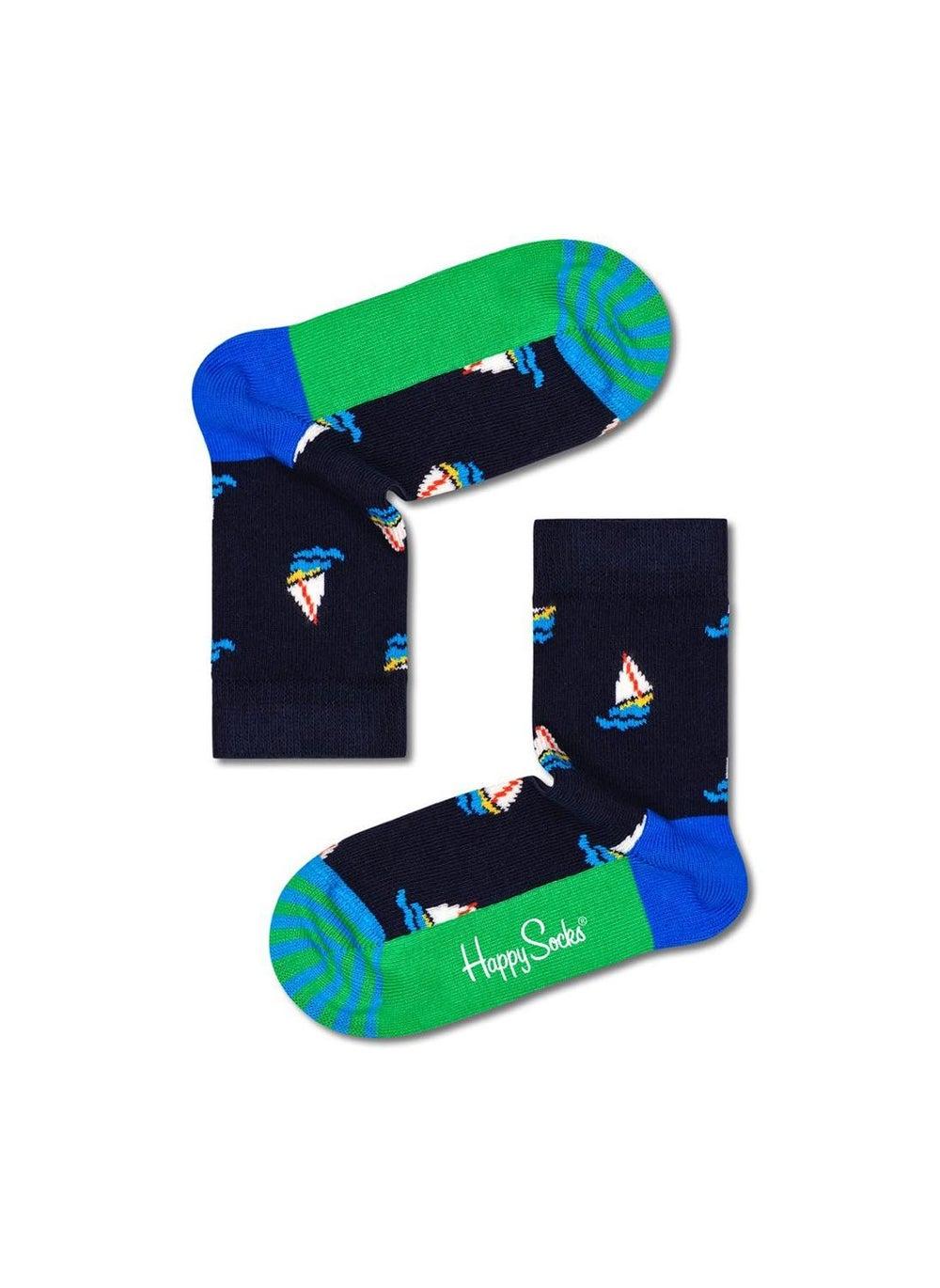Kids Sail Away Cotton Printed Sock - Image 1