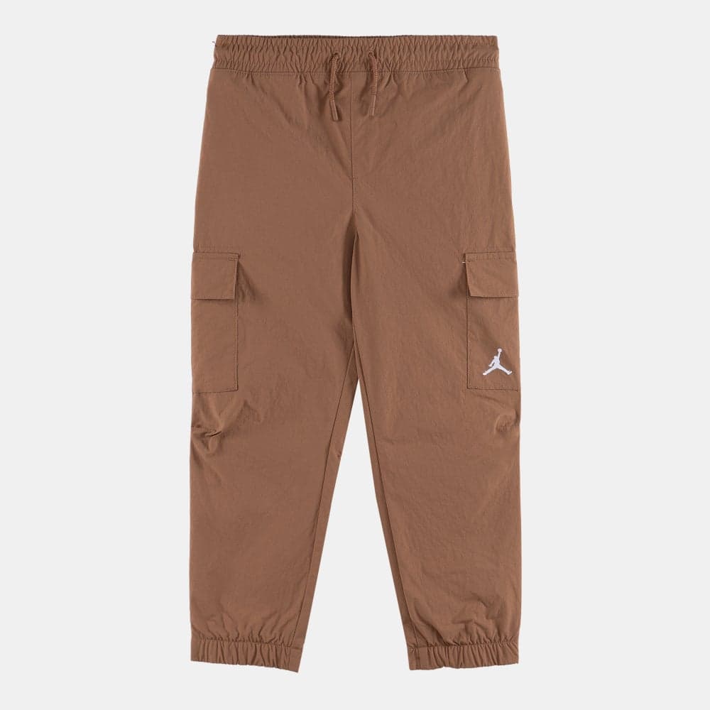 Kids' Double Cargo Pants Brown Straight Fit - Image 1