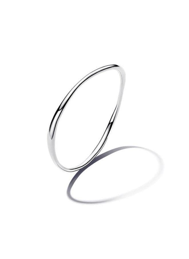 Sterling Silver Organic Wave Bangle Bracelet - Image 1