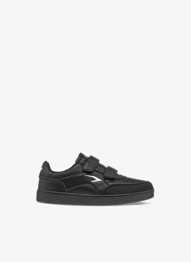 Boys Logo Detail Sneakers with Hook & Loop Closure - Image 1