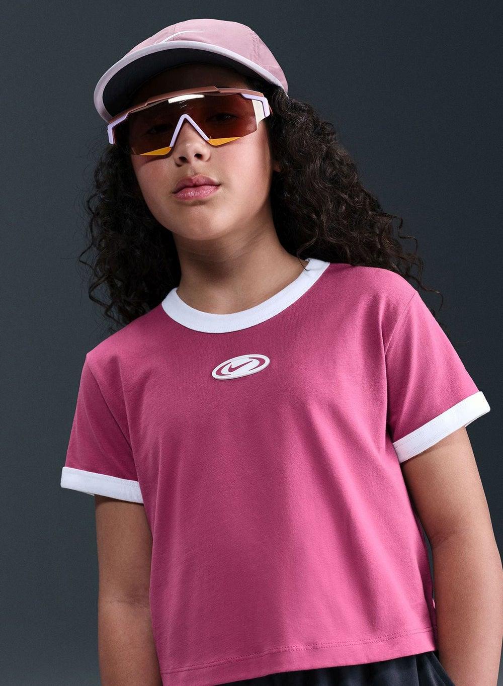 NSW Y2K Star Graphic Cropped Cotton T-Shirt - Image 1
