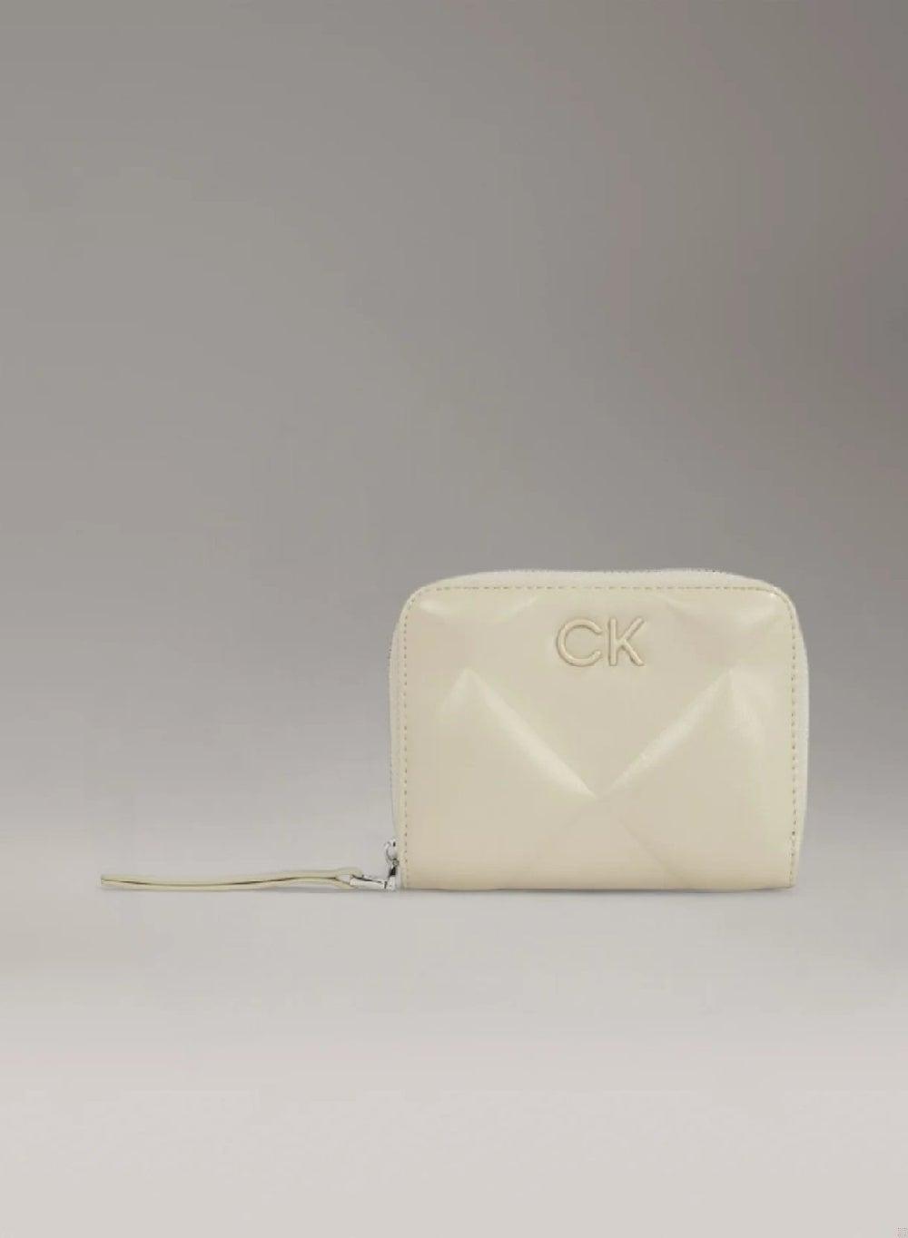 Quilt Medium Zip Around Wallet – Stoney Beige - Image 1