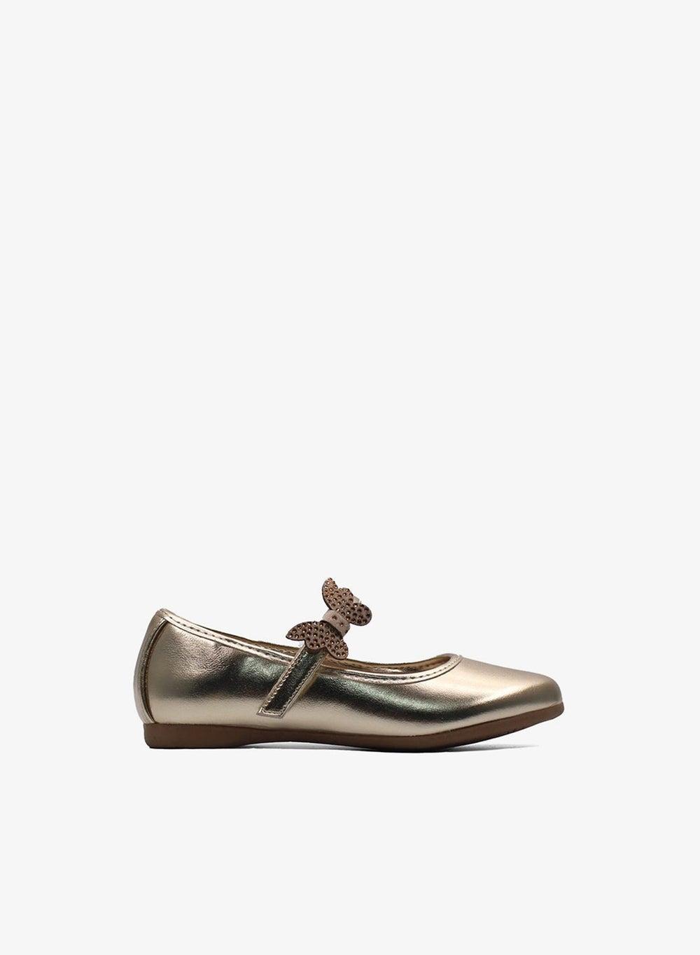 D' Daniela Golden Butterfly Charm Flats - Image 1