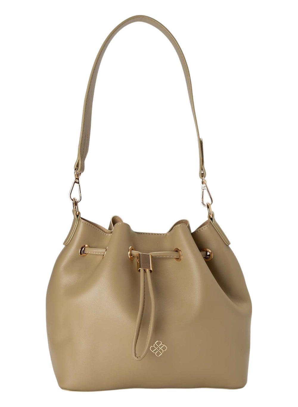 Red Label Casual Drawcord Bucket Bag - Image 1