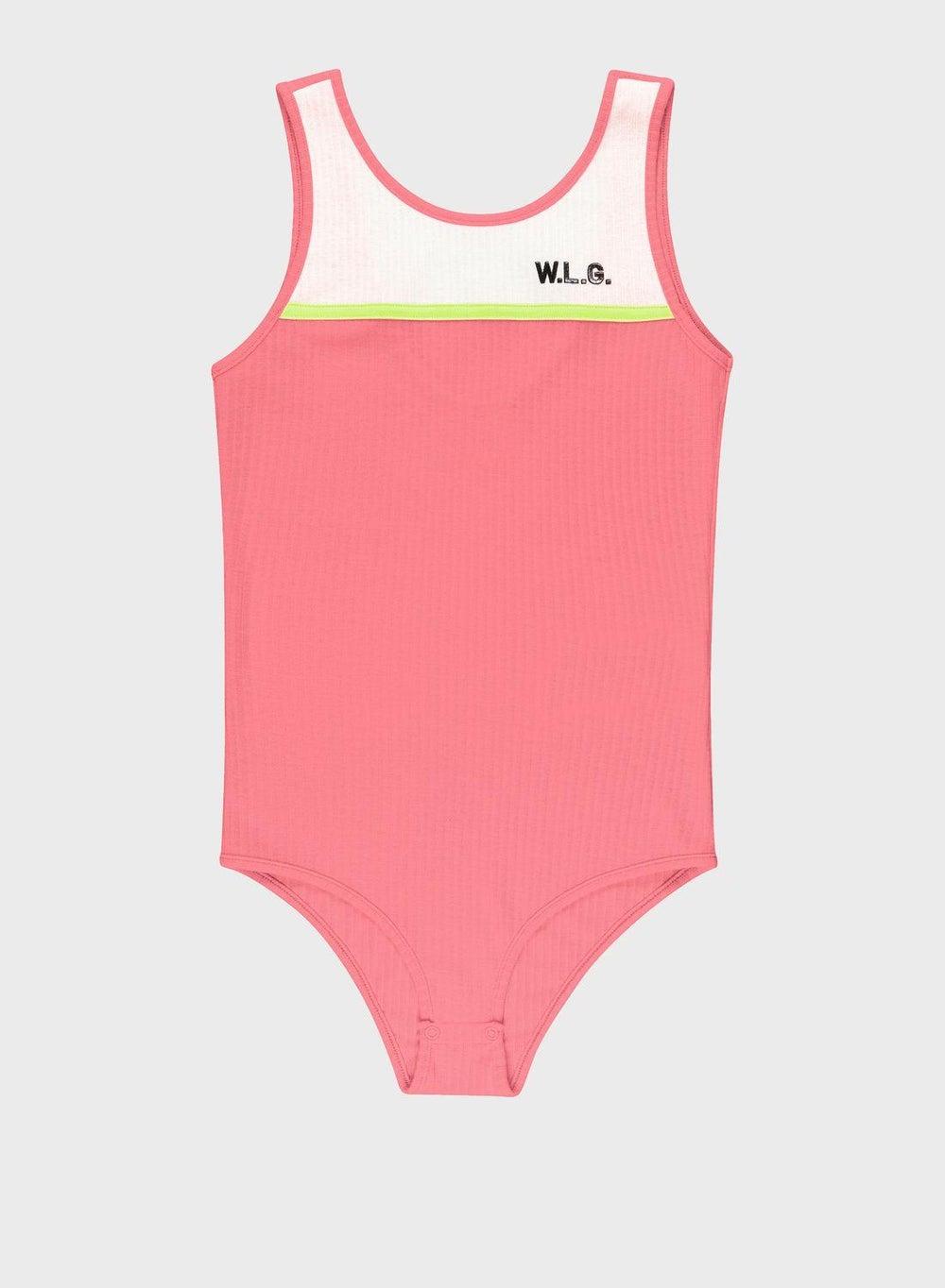 Youth Color Block Half Bodysuit - Image 1