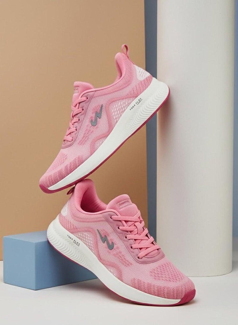 Sprinkled Pink/Silver Lightweight Mesh Low-Top Sneakers - Image 1
